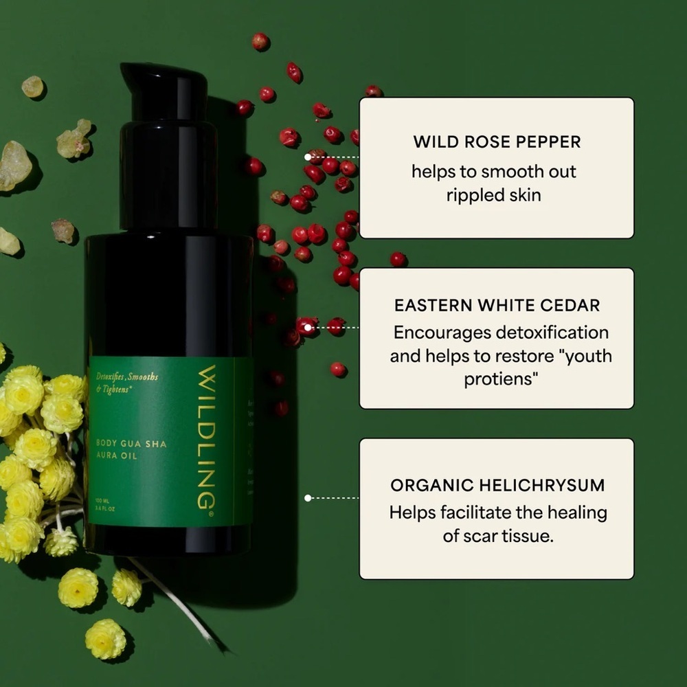 🎸WILDLING🎸🔥NWT🔥Smoothing Aura Detox Body Mist & Aura Body Toning Oil—4 Bottles - Picture 9 of 16